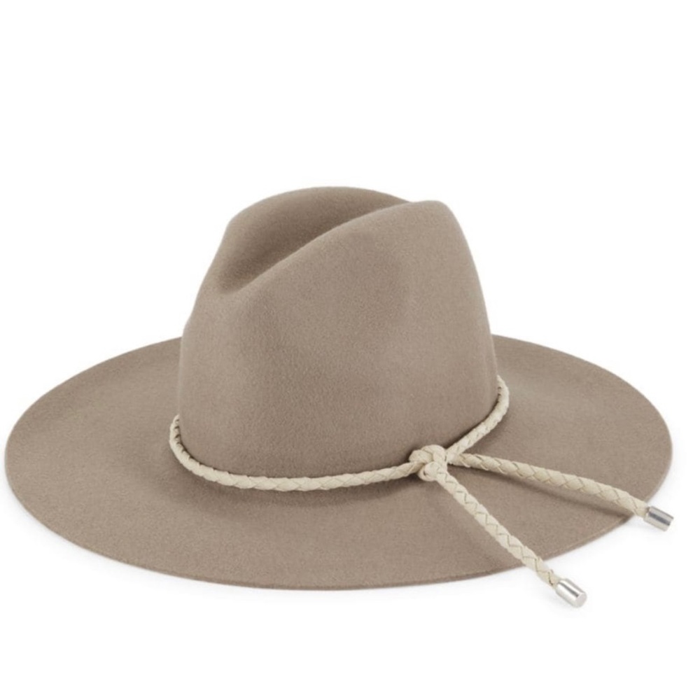rag & bone Tan Wool Fedora Hat